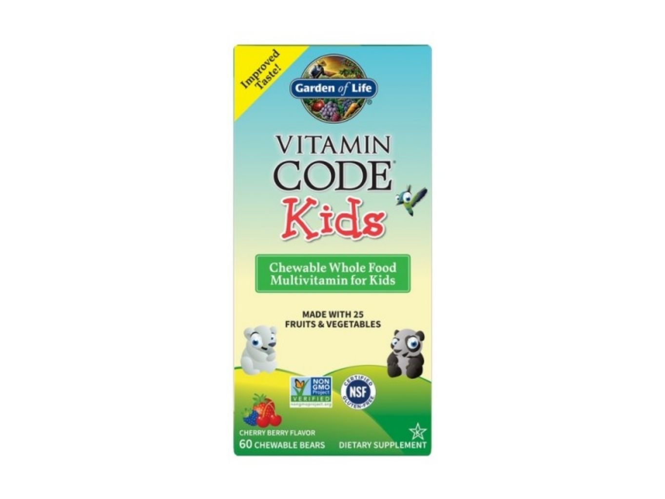 Vitamin Code Kids - RAW multivitamín pre deti, 60 žuvacích tabliet