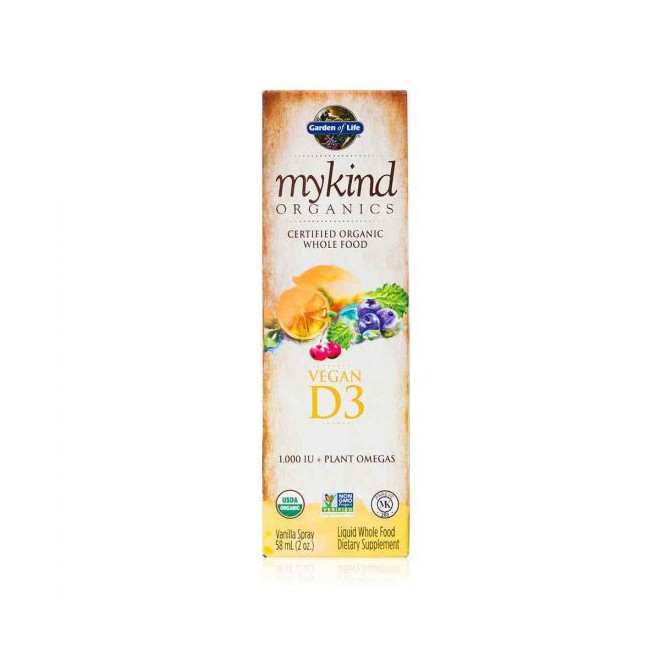 Mykind Organics - Vitamín D3 v spreji, 58 ml