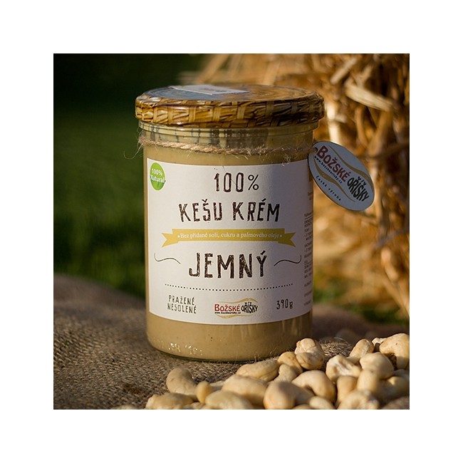 100% Kešu krém jemný, 390 g