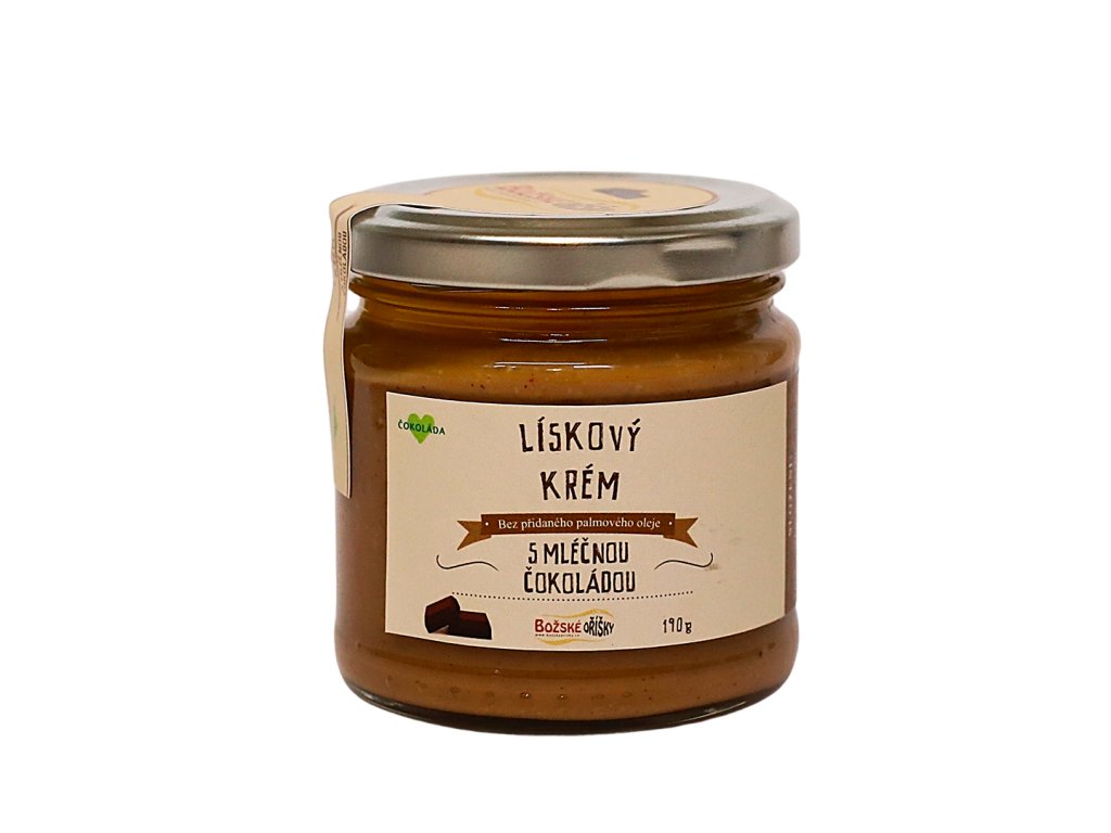 Lieskový krém s mliečnou čokoládou, 190 g