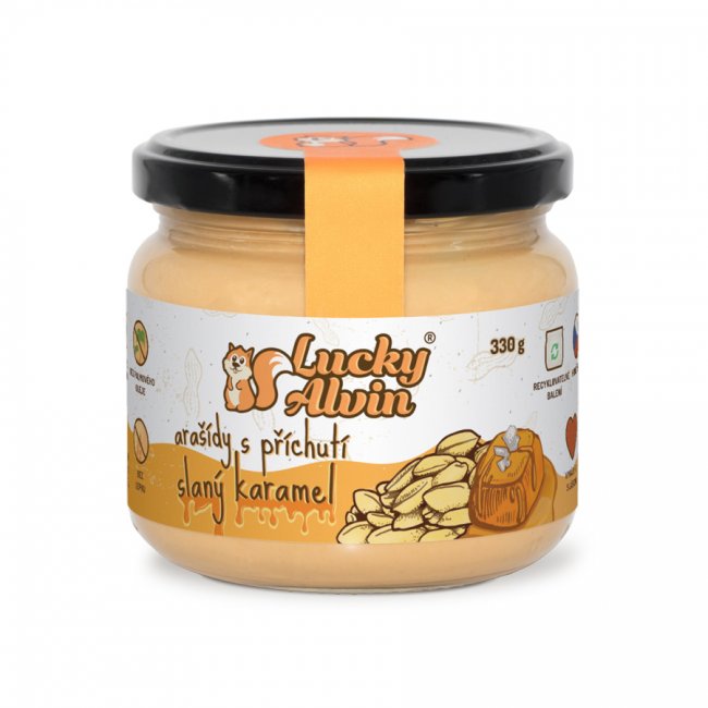 Arašidový krém s príchuťou slaného karamelu, 330 g