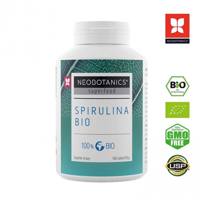 Premium BIO spirulina, 180 tabliet