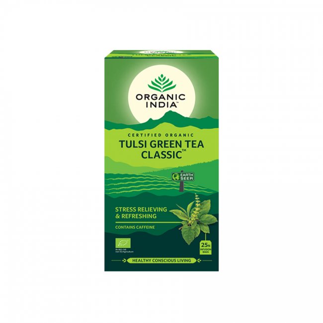 Tulsi so zeleným čajom BIO, 25 sáčkov