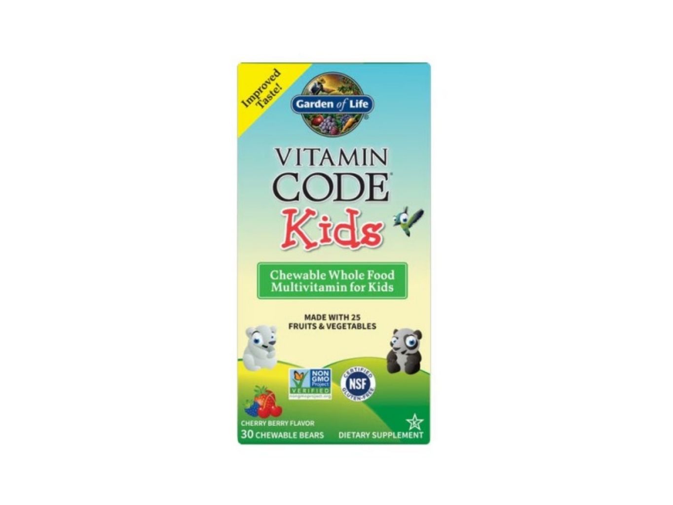 Vitamín Code Kids - RAW multivitamín pre deti, 30 žuvacích tabliet