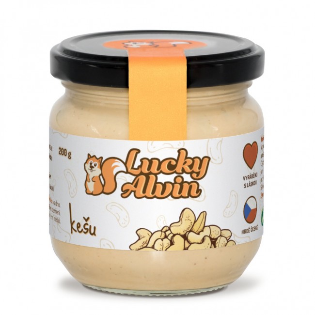 Orechový krém Lucky Alvin - kešu, 200 g