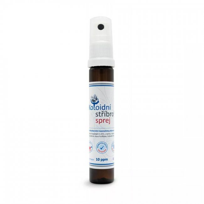 Koloidné striebro v spreji 10 ppm, 25 ml