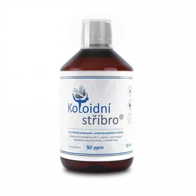 Koloidní stříbro 50 ppm, 500 ml