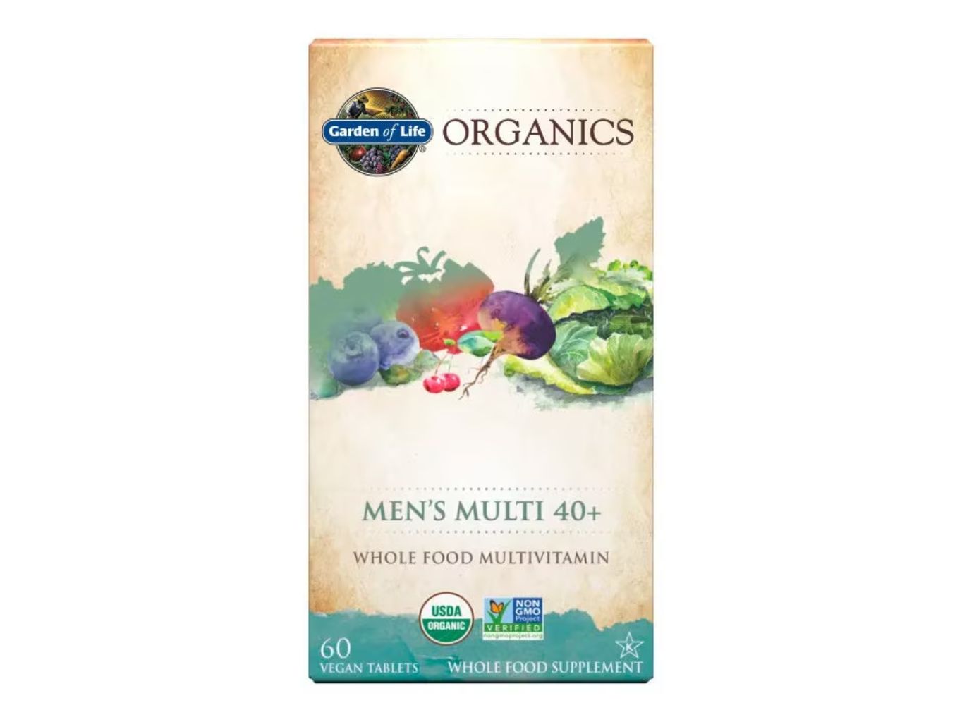 Organics multivitamíny pre mužov 40+, 120 gumidkov