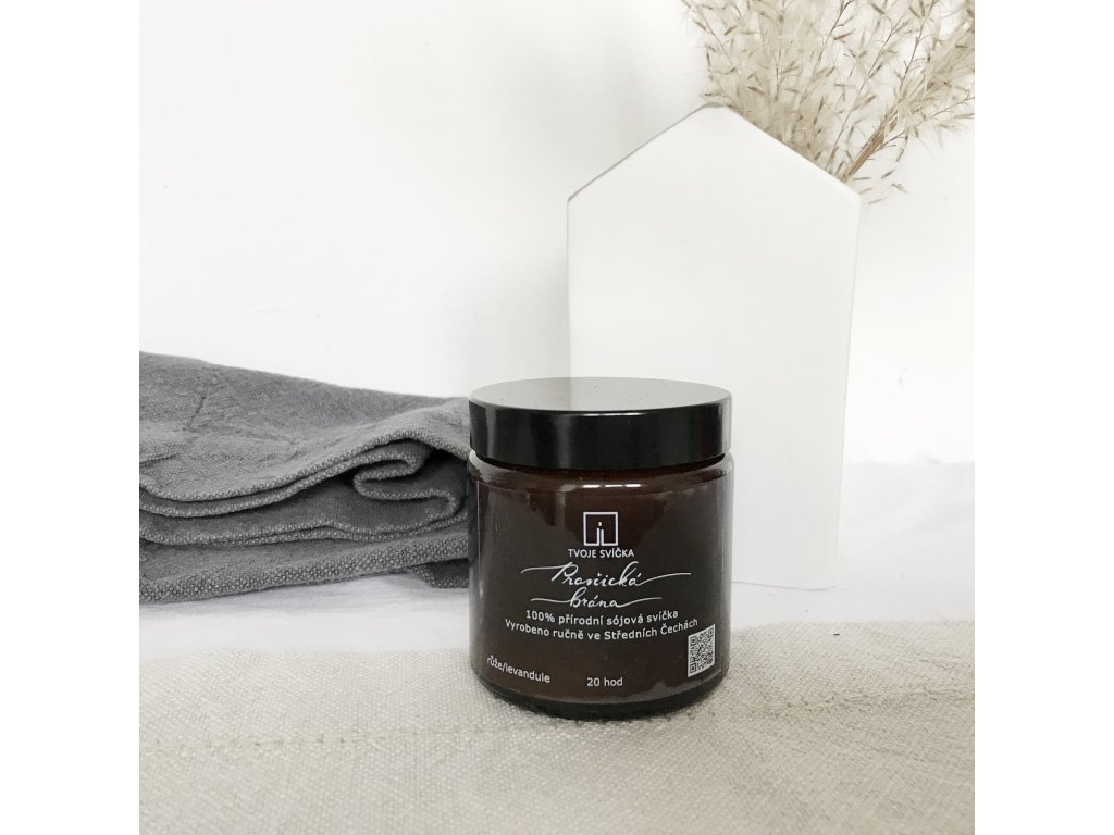 Vonná sviečka Pravčická brána - ruža a levanduľa, 120 ml