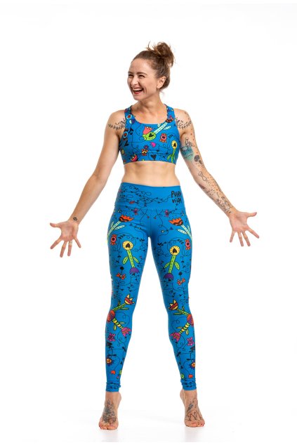 Legíny FLOWER AND BEE (Legíny velikost L/XL)
