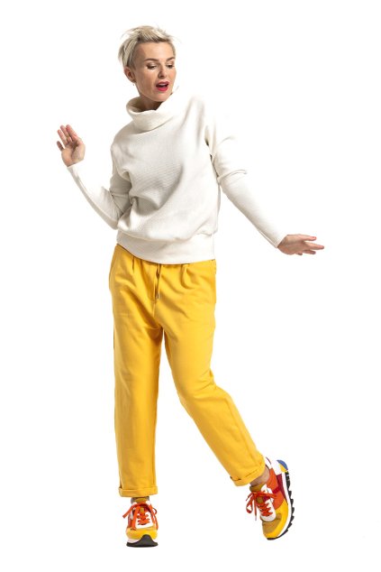 Tepláky FANCY žluté 20