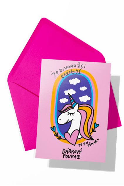 puravida tisteny darkovy poukaz jednorozec 01