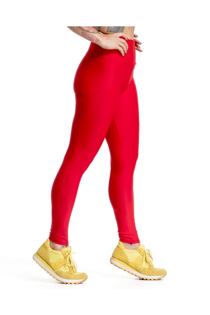 puravidashop leginy jednobarevky cervene kapsy 04