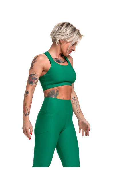 puravidashop sportovni podprsenka zelena detail 01