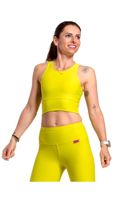 puravidashop damsky top limetovy detail 01