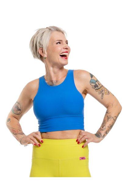 puravidashop damsky sportovni top modry 02