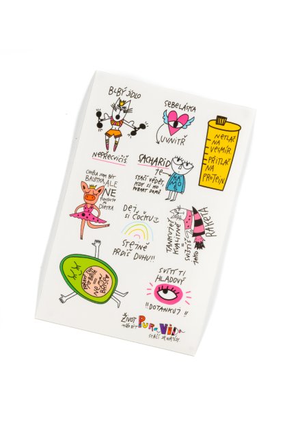 puravidashop samolepky jidlo