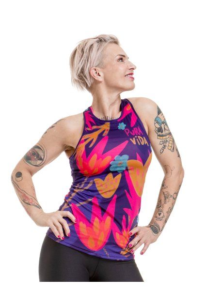 puravidashop sportovni tilko BLUE BLOOM 01