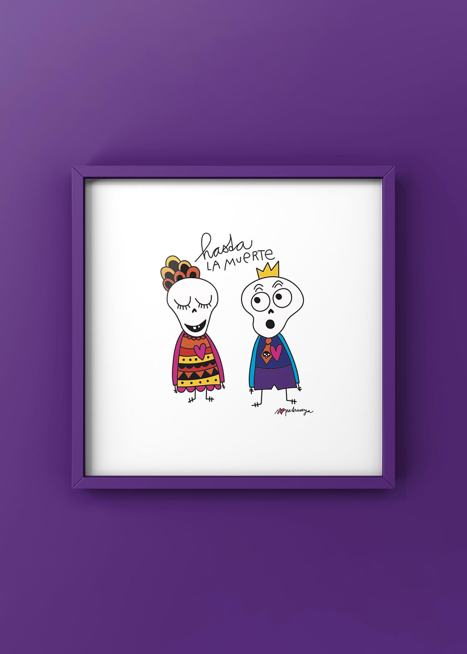 Petruccya pro Pura Vida Plakát HASTA LA MUERTE Rozměr: 23x23 cm