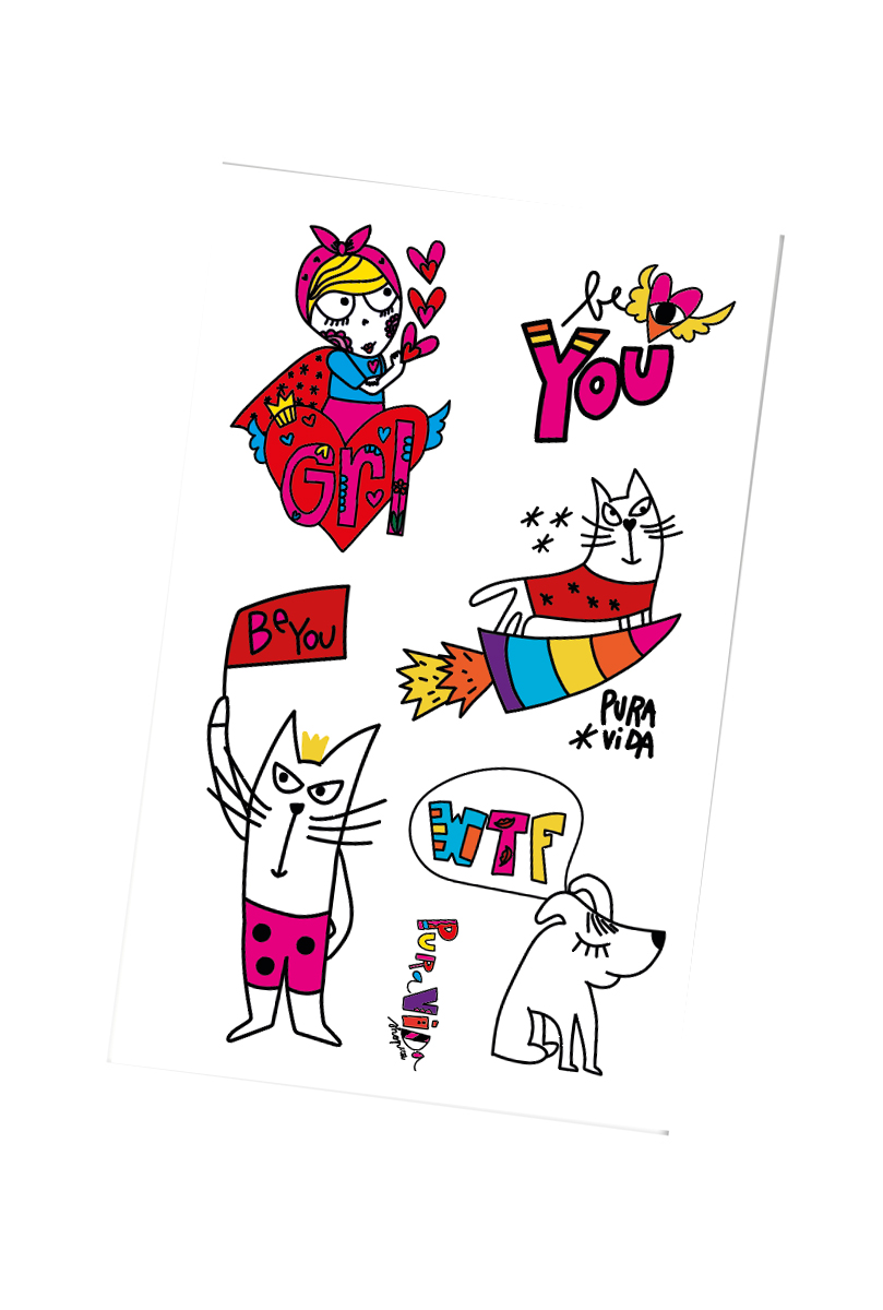 Pura Vida Samolepky arch WTF