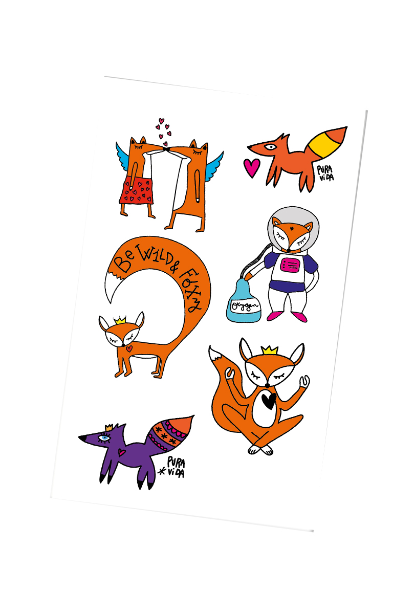 Pura Vida Samolepky arch LIŠTIČKY