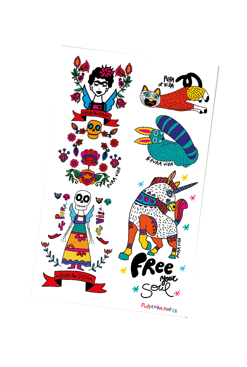 Pura Vida Samolepky arch MEXICO