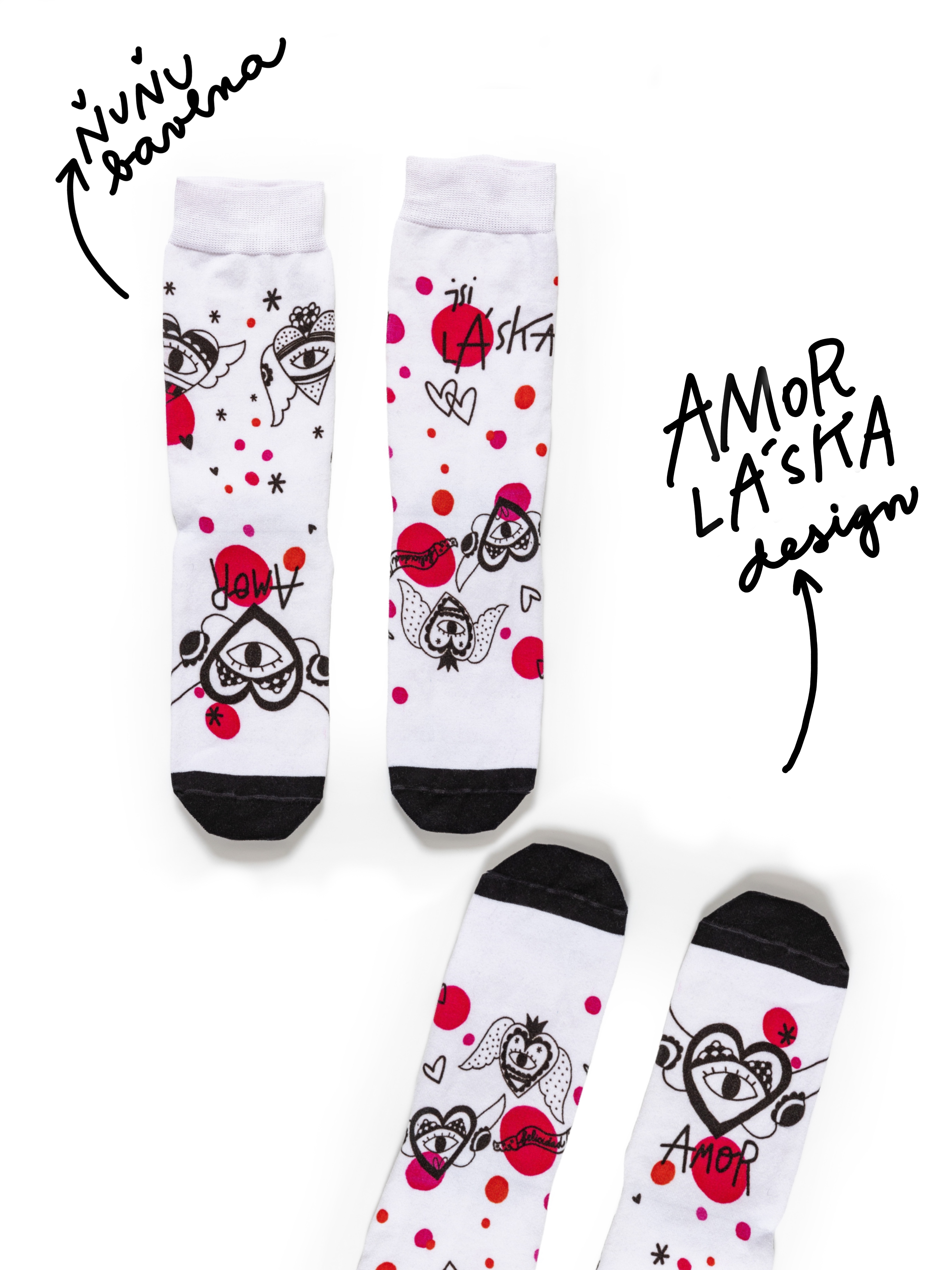 Pura Vida Dámské ponožky JSI LÁSKA Velikost: L/XL (42-47)