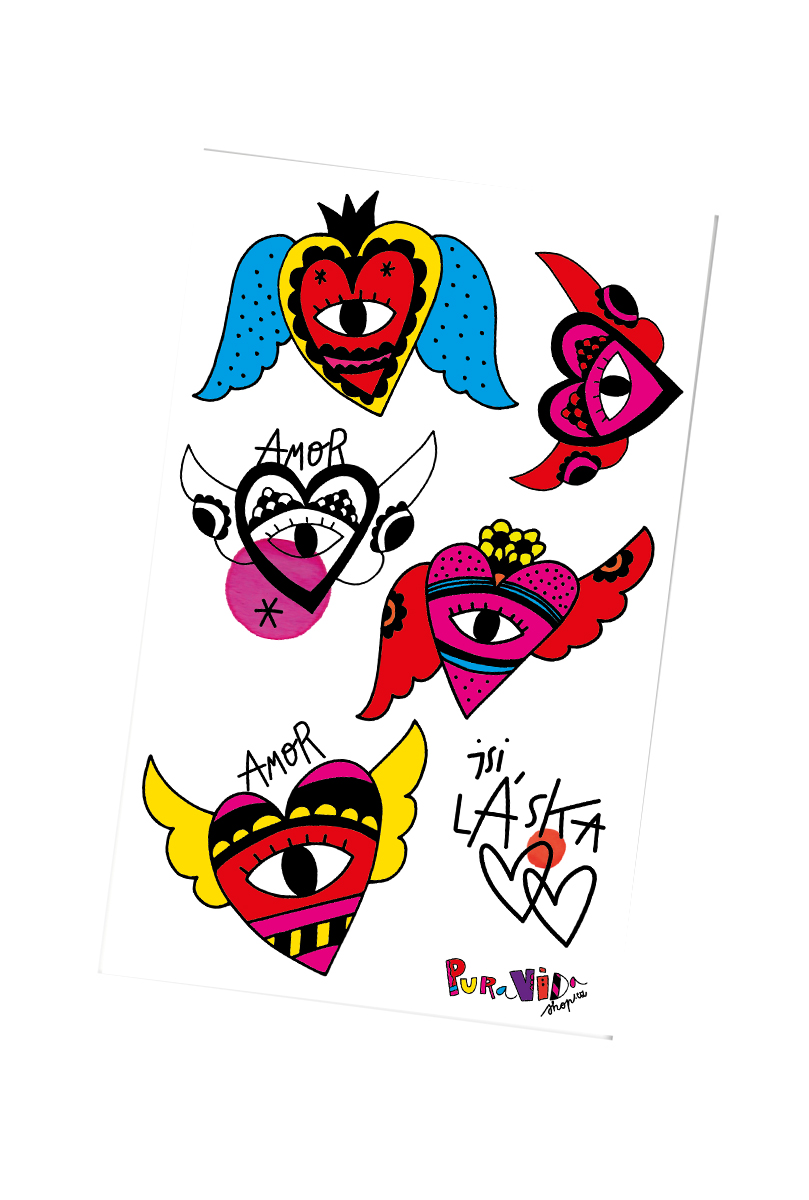 Pura Vida Samolepky arch JSI LÁSKA