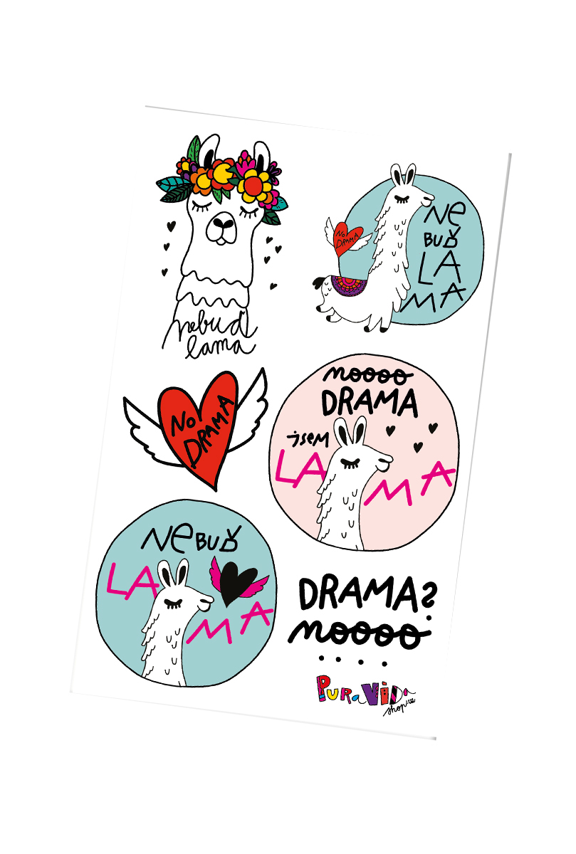 Pura Vida Samolepky arch LAMA