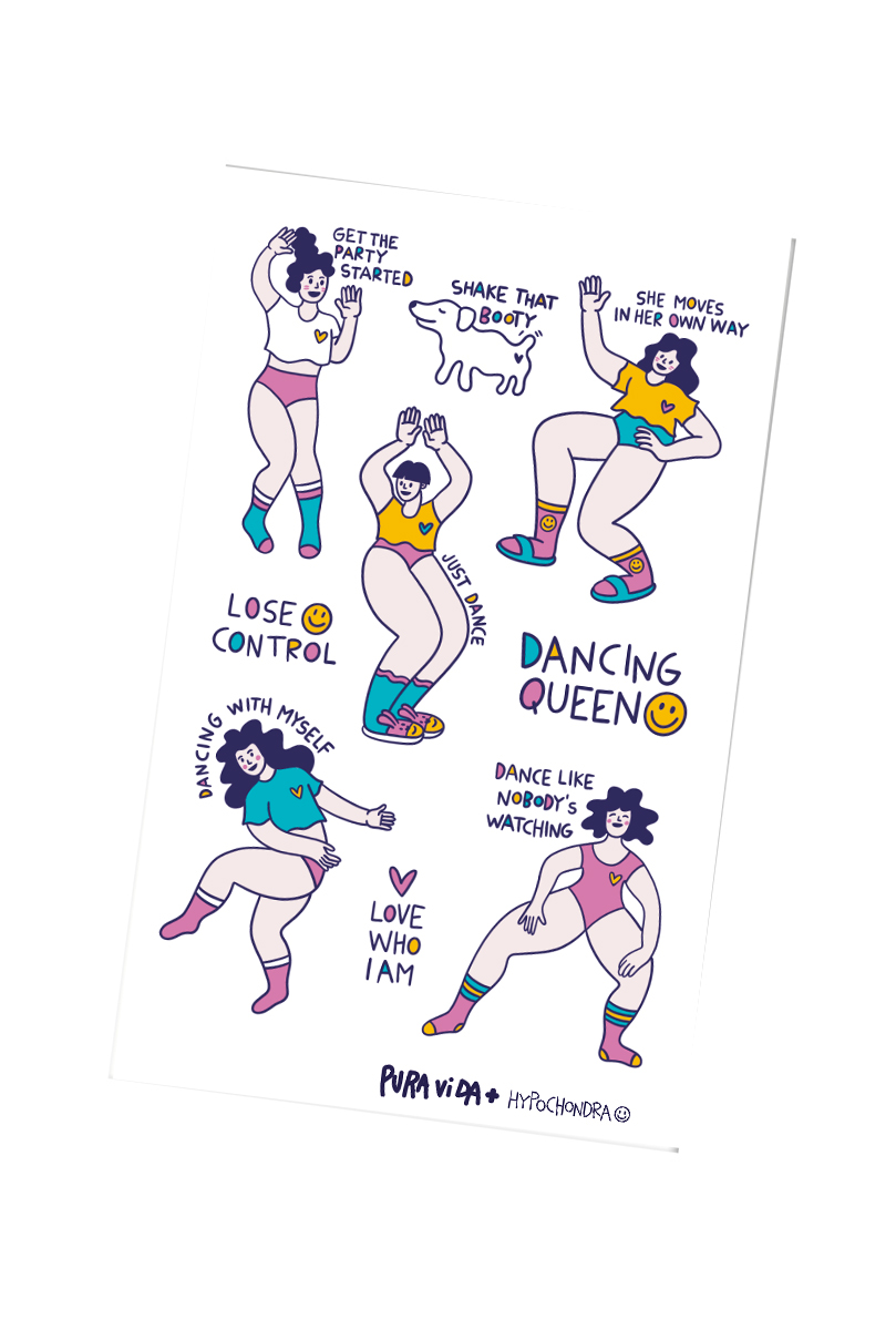 Pura Vida Samolepky arch DANCING QUEEN