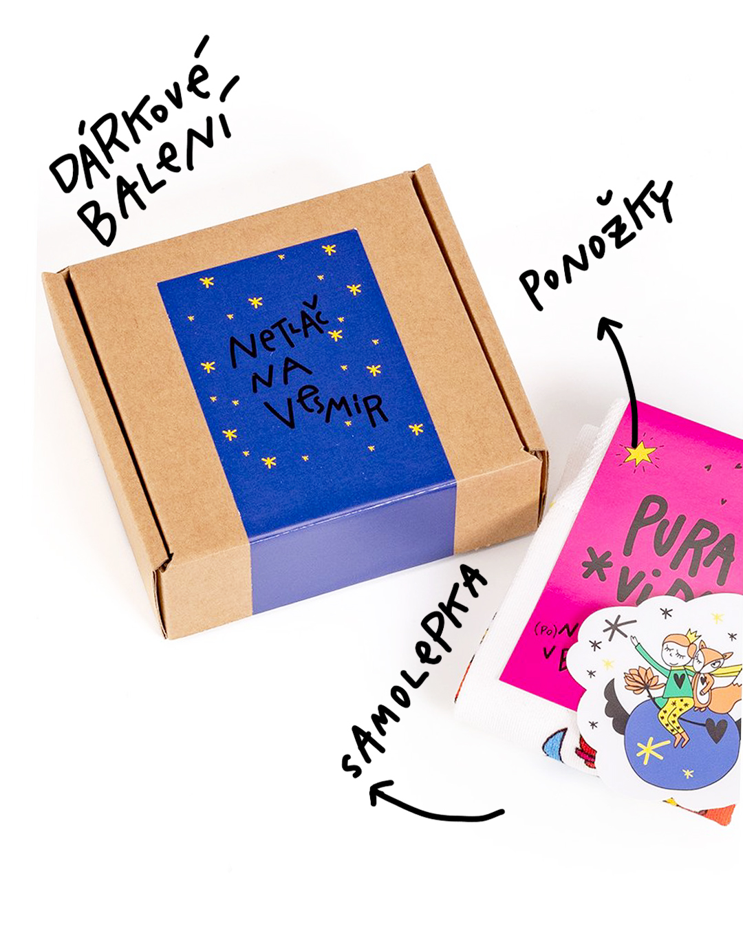 Pura Vida Dárková sada ponožková MALÝ PRINC