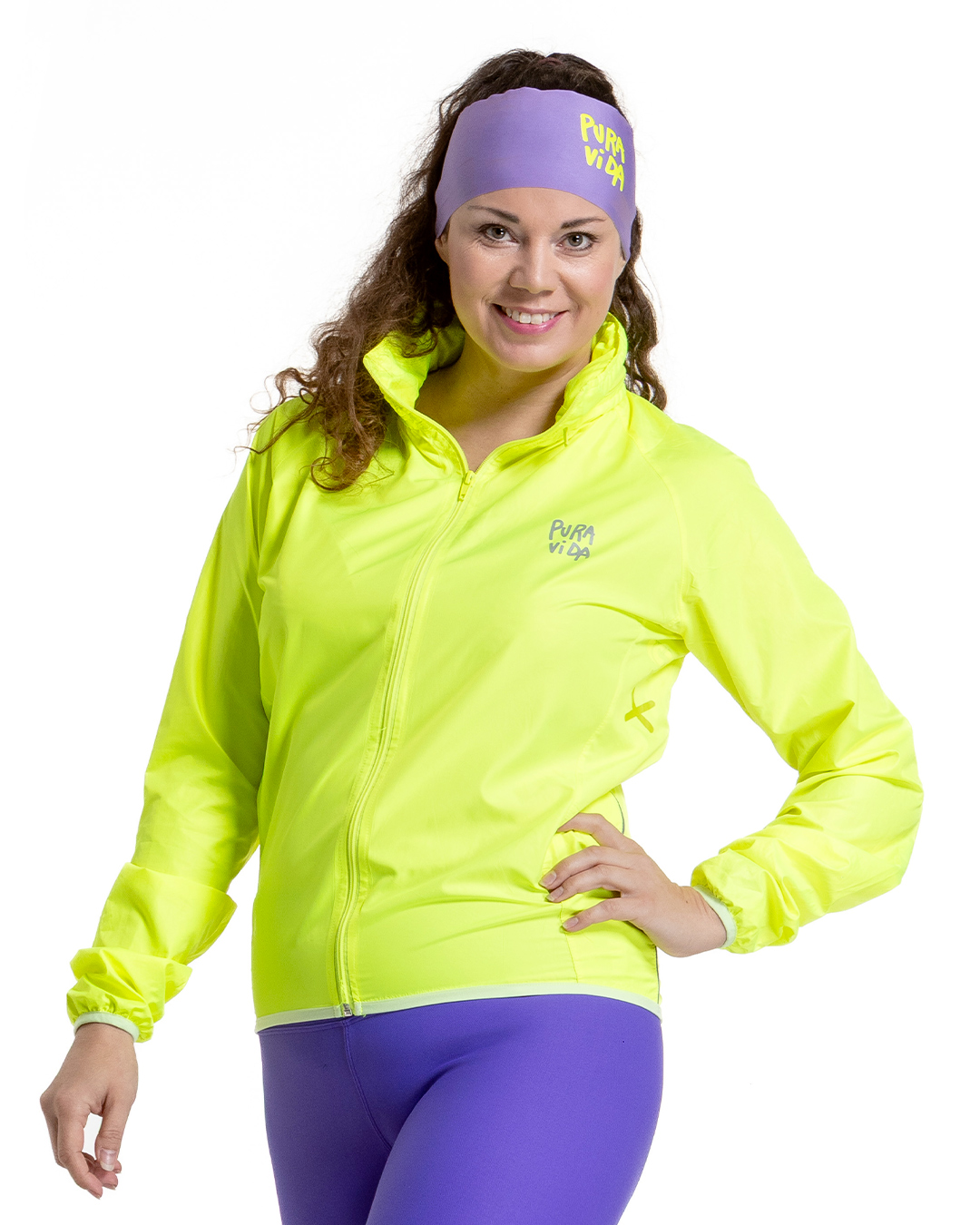 Pura Vida Dámská běžecká čelenka LILA LOVE