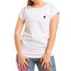 Dámské triko BASIC SRDCE bílé