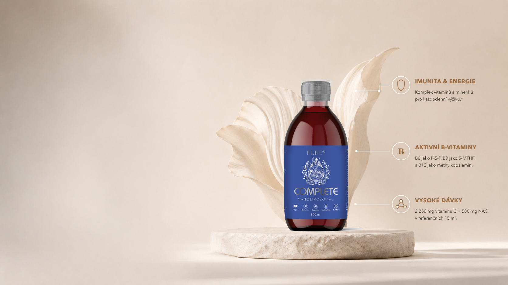 PURE COMPLETE – nanolipozomální komplexní receptura