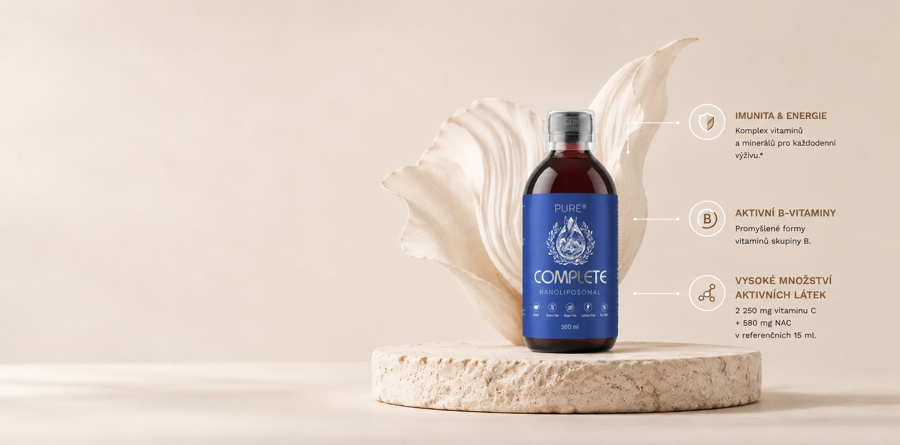 PURE COMPLETE – nanolipozomální komplexní receptura