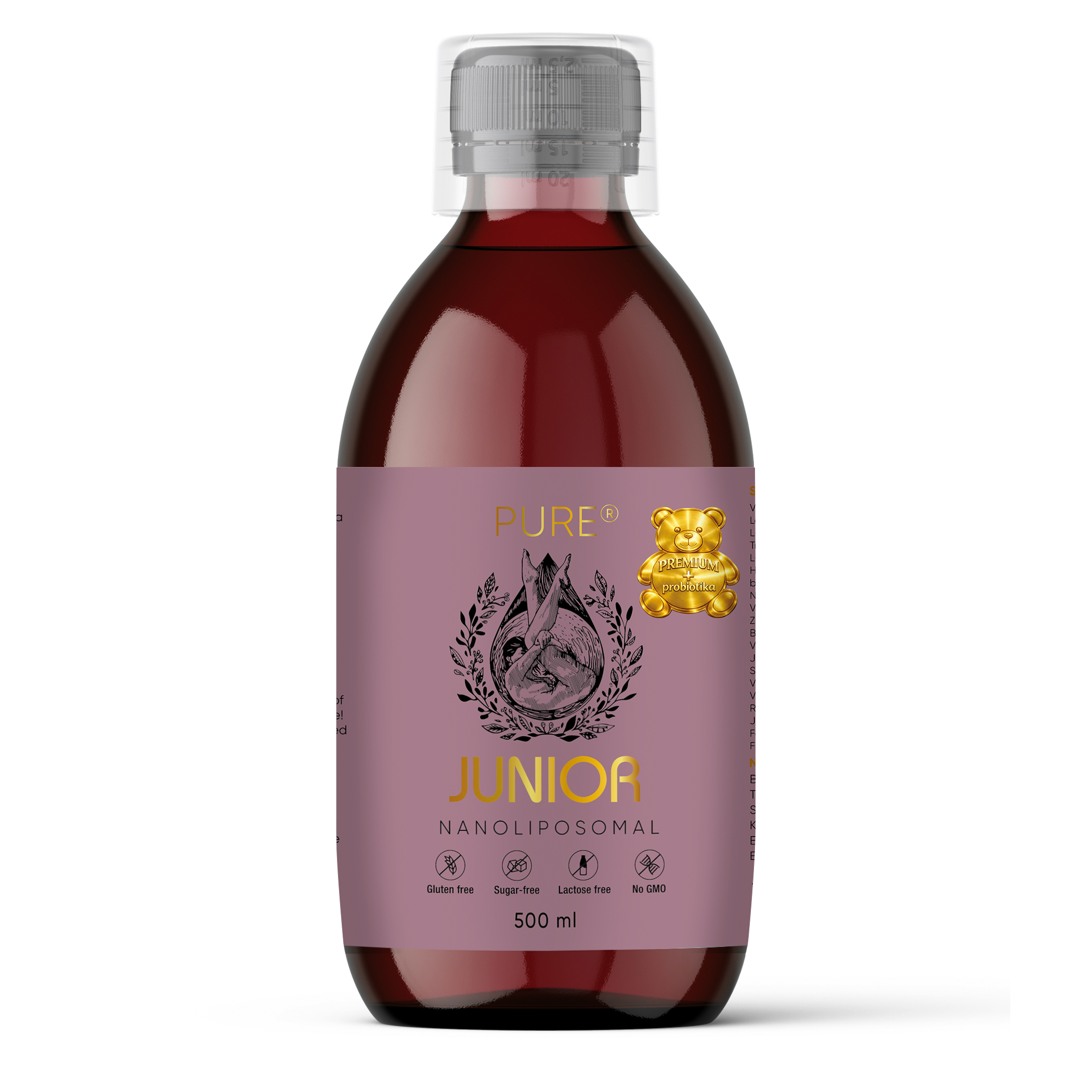 PURE JUNIOR PREMIUM 500 ml – vitaminy a mikrobiální komplex pro děti s jódem