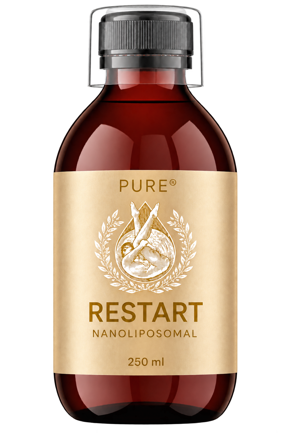 PURE Nanolipozomální RESTART 250 ml bez pozadí – koncentrovaná krátkodobá receptura