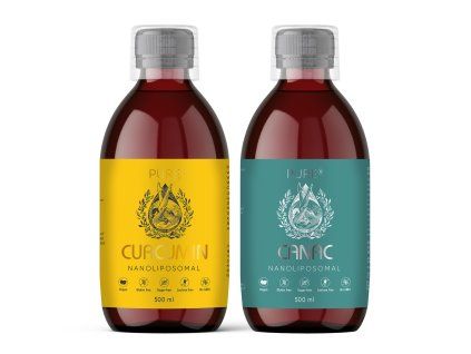 Balíček PURE CANAC a CURCUMIN – 2× 500 ml