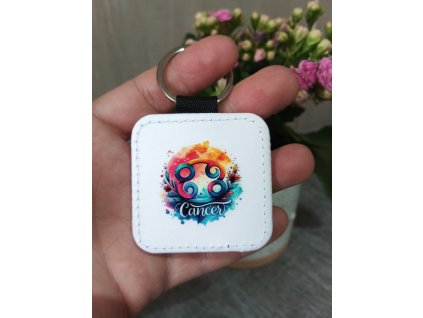 Kožený přívěsek Rak