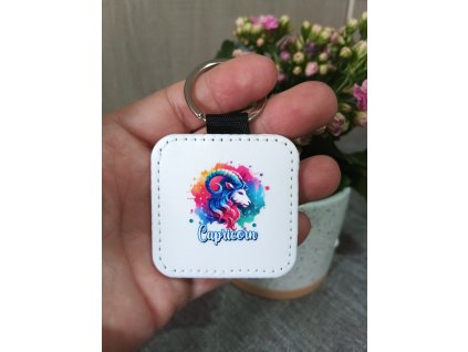 Kožený přívěsek Kozoroh