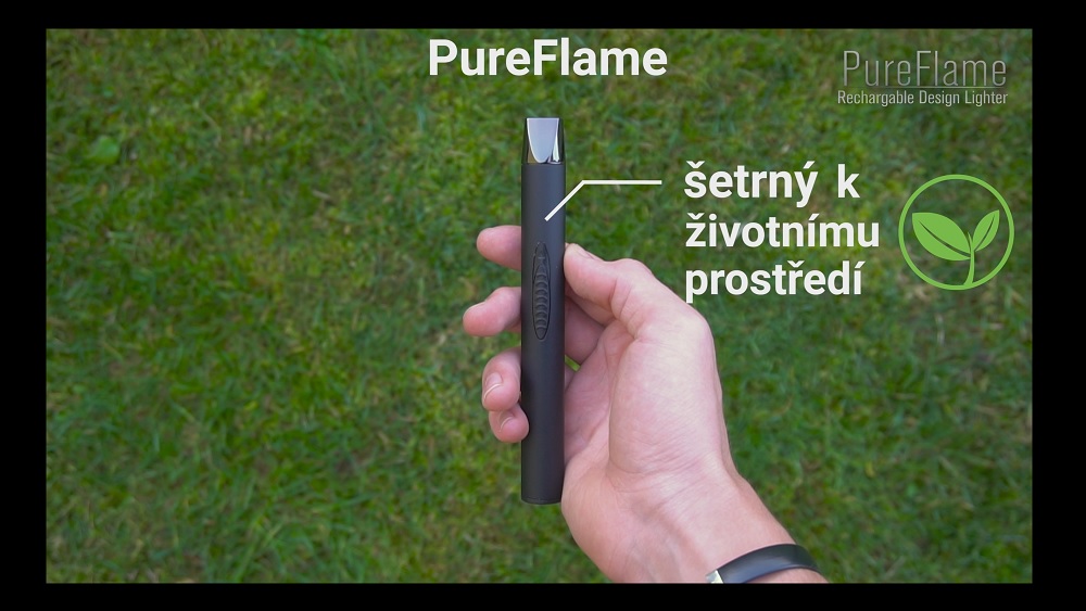 Srovnání zapalovače PureFlame s plynovým zapalovačem