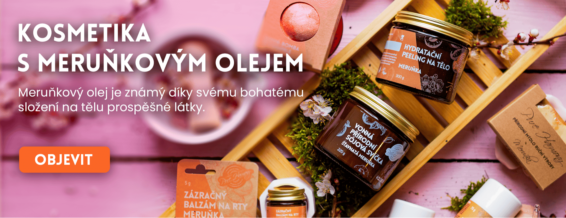Přírodní česká kosmetika s meruňkovým olejem