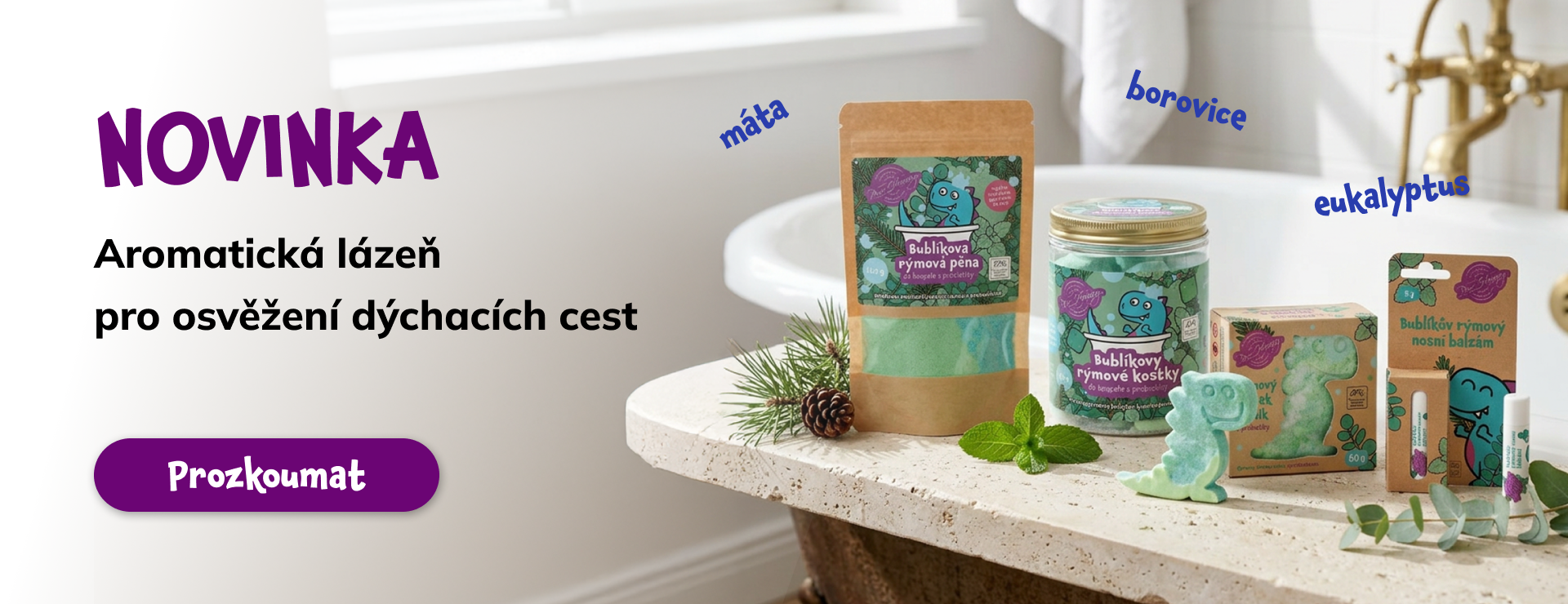 Rýmová řada s dráčkem Bublíkem