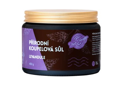 Přírodní sůl do koupele Levandule