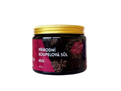 Přírodní sůl do koupele Růže