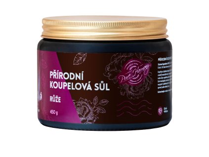 Přírodní sůl do koupele Růže 450 g