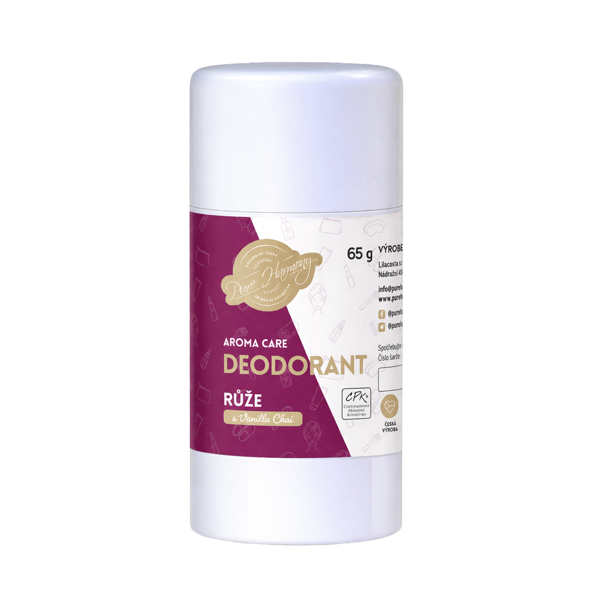 AROMA CARE deodorant Růže s Vanilla Chai Váha: 65 g