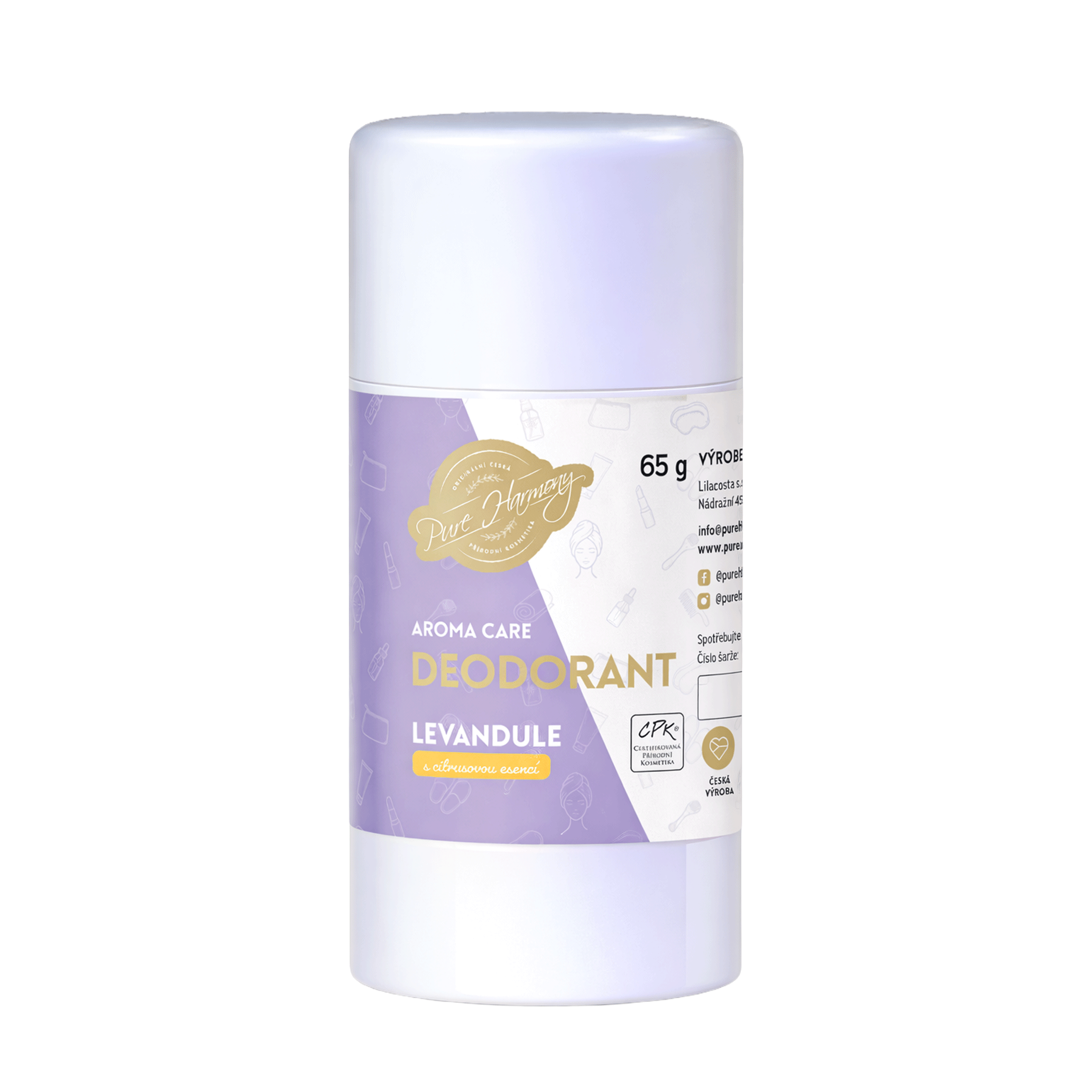AROMA CARE deodorant Levandule s citrusovou esencí Váha: 65 g
