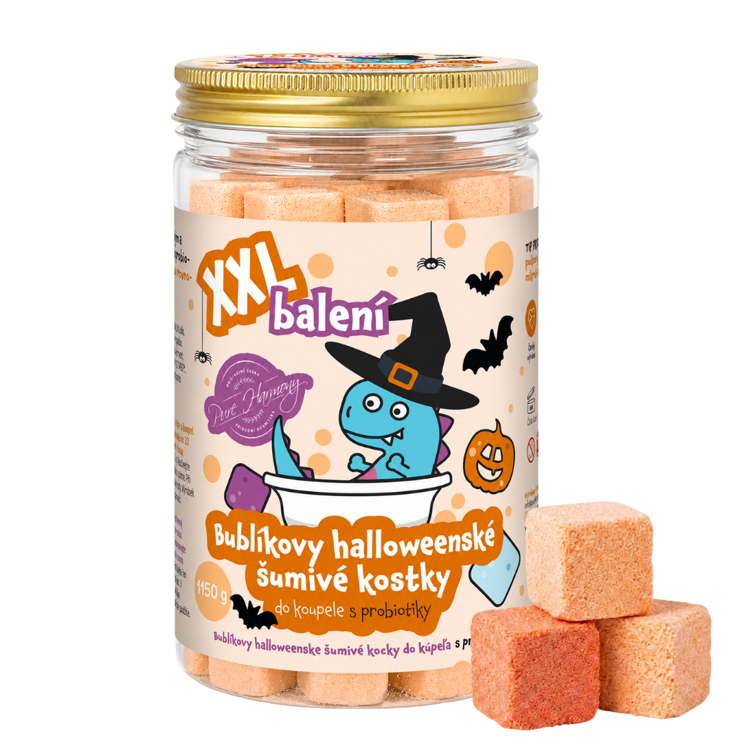 Bublíkovy halloweenské šumivé kostky XXL 1150 g