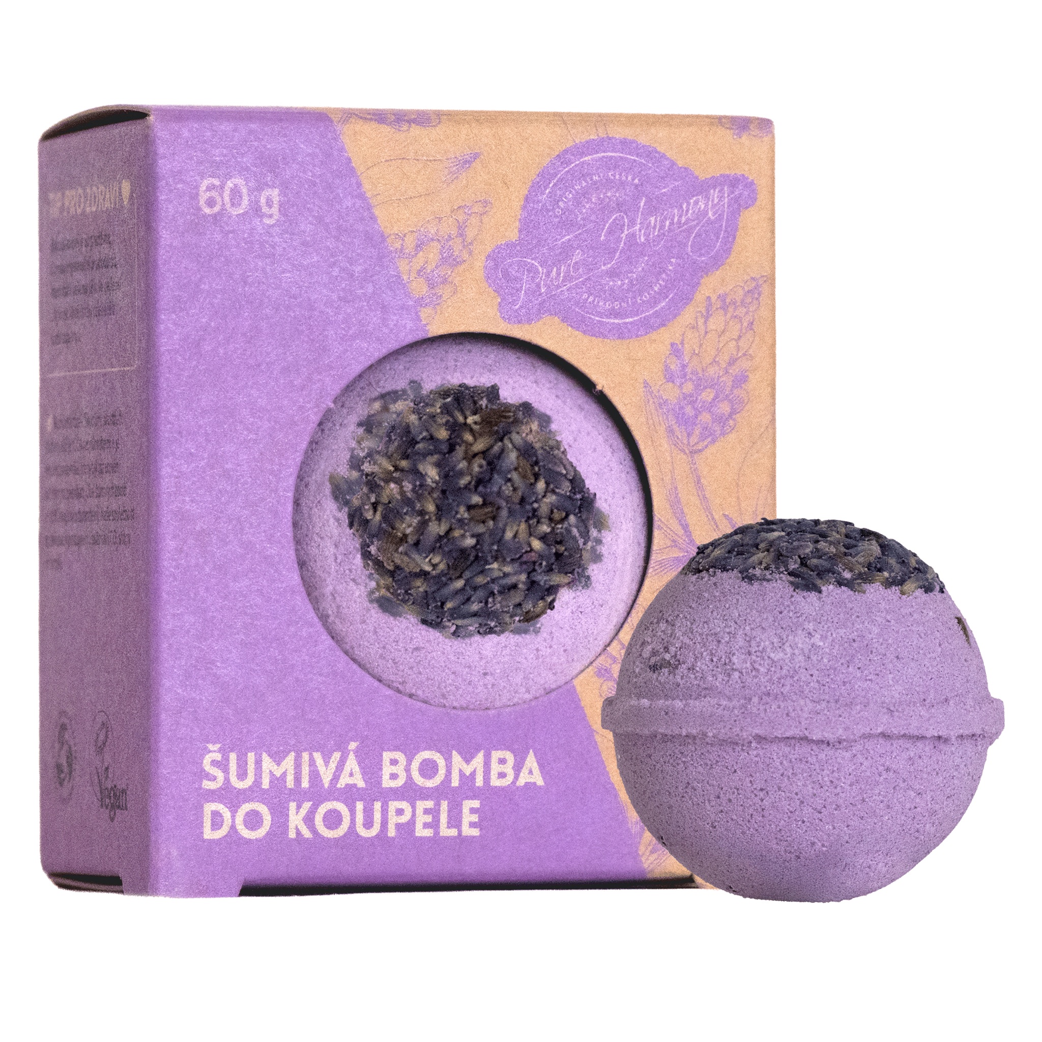 Šumivá bomba do koupele Levandule